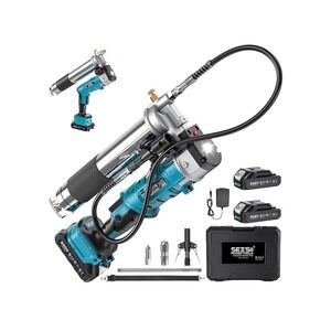 Seesii 12000 PSI Electric Grease Gun Upgraded 2-in-1 Design 2×2000mAh Battery